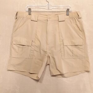 Weekender Mens Lightweight Performance Cargo Shorts Sz.38/Beige/Nylon Spandex